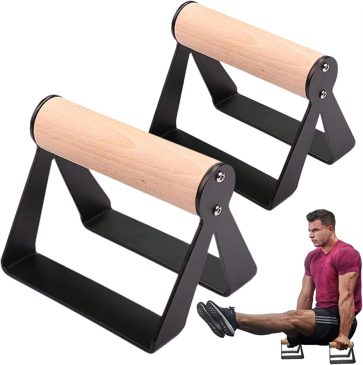 Home Gym Upper Body Workout - Home Gym Push‑Up Stand Solid Metal