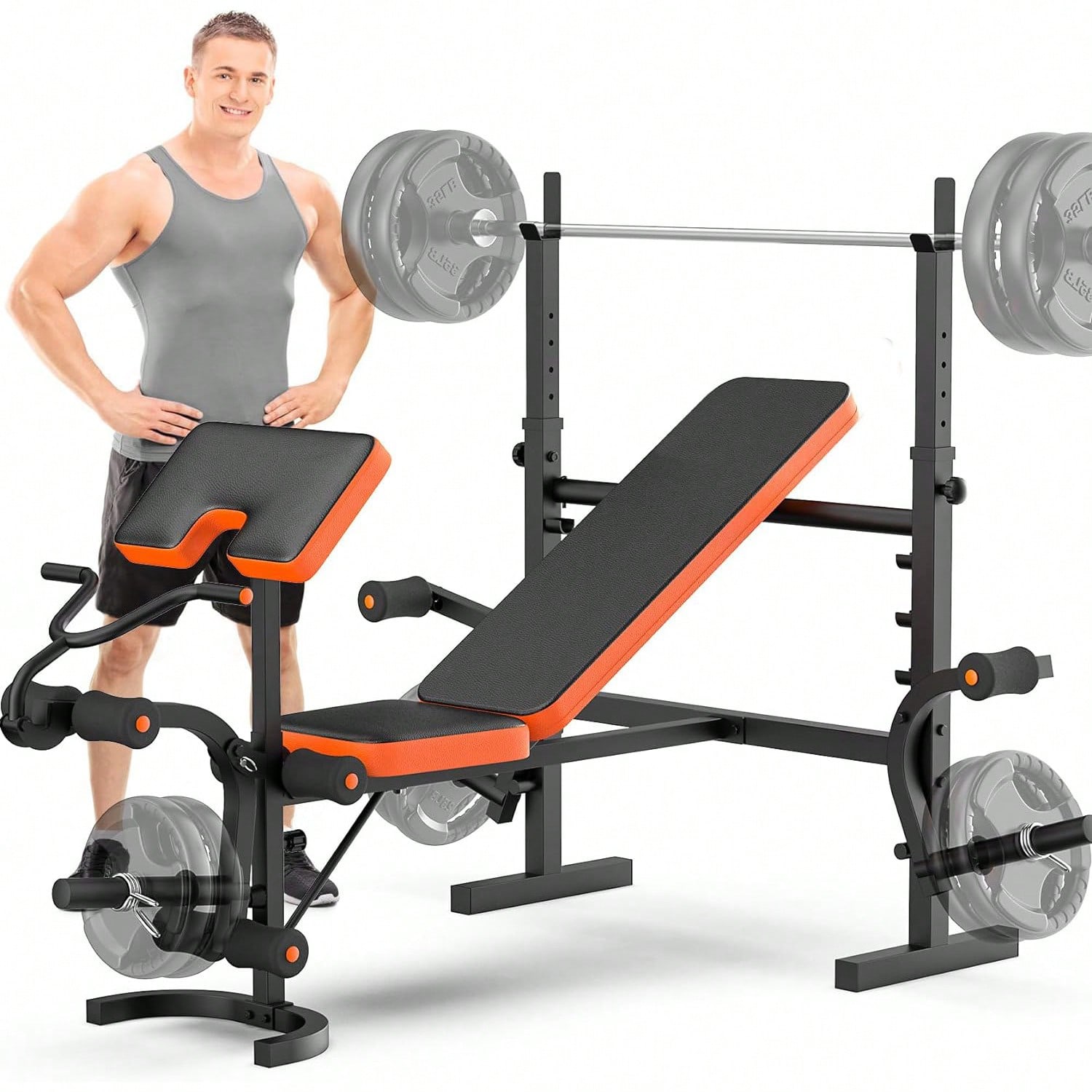 GIKPAL Weight Bench, Bench Pre - đánh giá và giá Home Gym Weight Bench