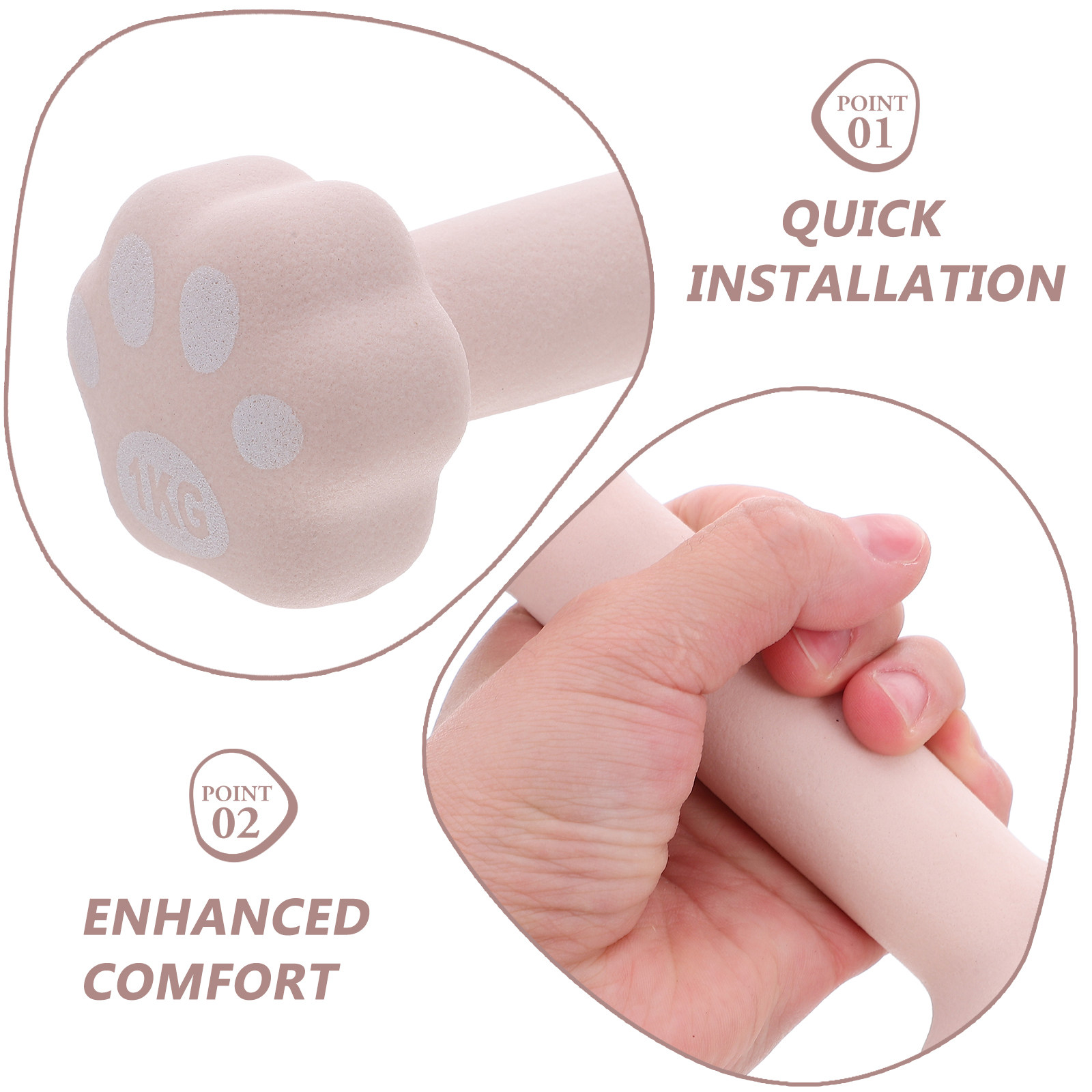 Women's 1Kg Comfort Grip Vinyl - đánh giá và giá Home Gym No Equipment