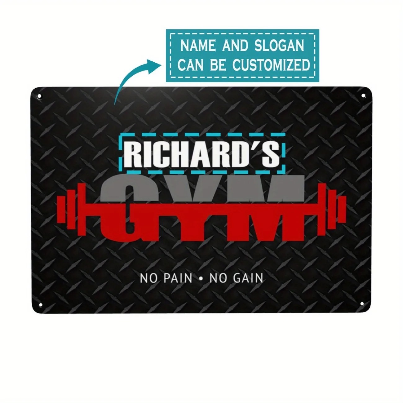 Custom Name Metal Gym Sign Mot - đánh giá và giá Home Gym Names