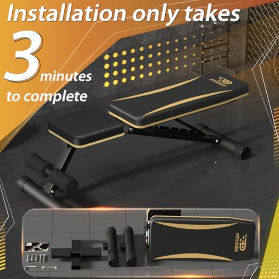 Adjustable Weight Bench for Ho - đánh giá và giá Home Gym Weight Bench