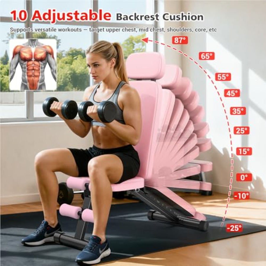 Adjustable Weight Bench with 1 - đánh giá và giá Home Gym Weight Bench
