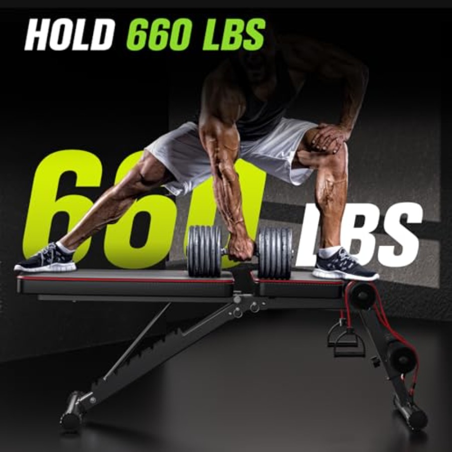 Adjustable Folding Weight Benc - đánh giá và giá Home Gym Weight Bench