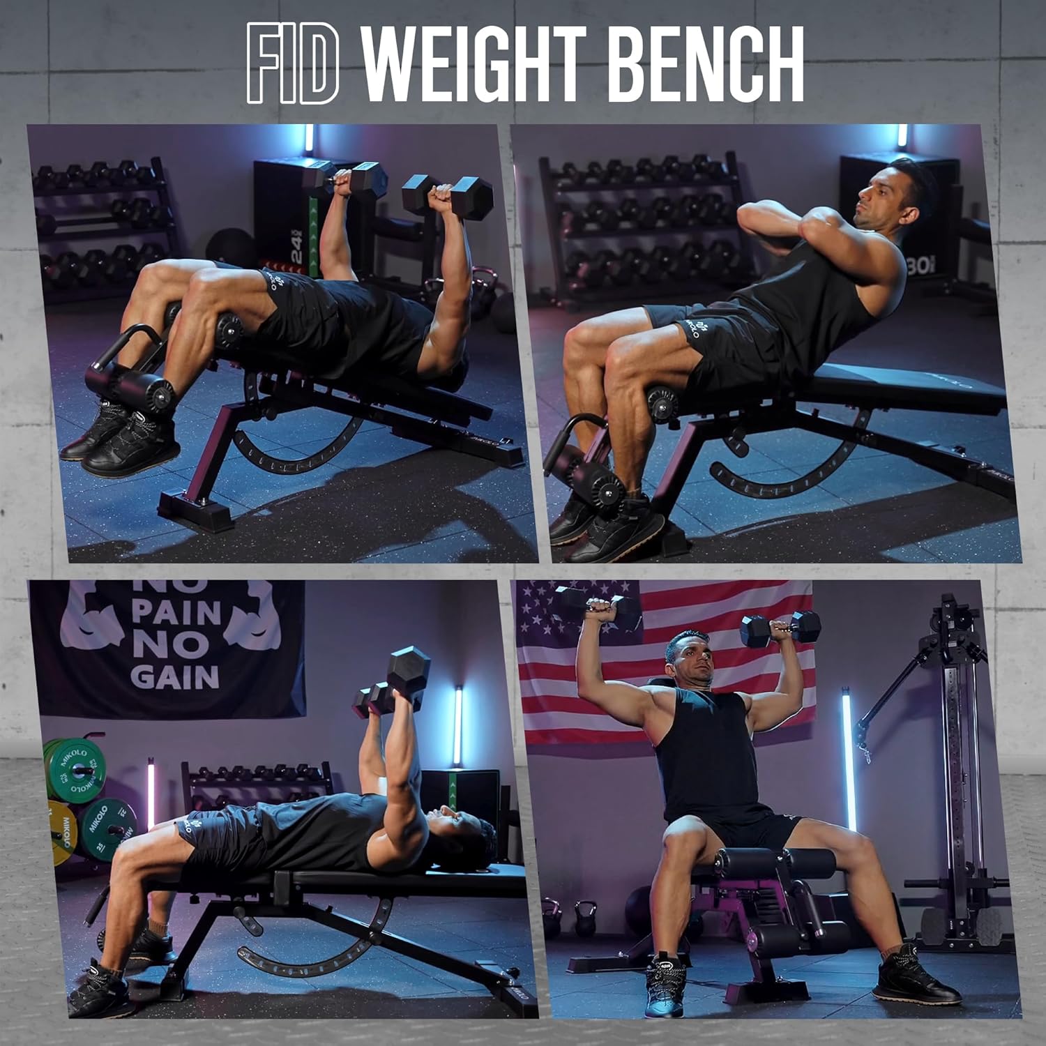 Home Gym Weight Bench - Steel  - đánh giá và giá Home Gym Weight Bench