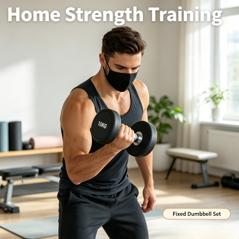 Fixed Dumbbells Set 5kg 10kg 1 - đánh giá và giá Home Gym No Equipment