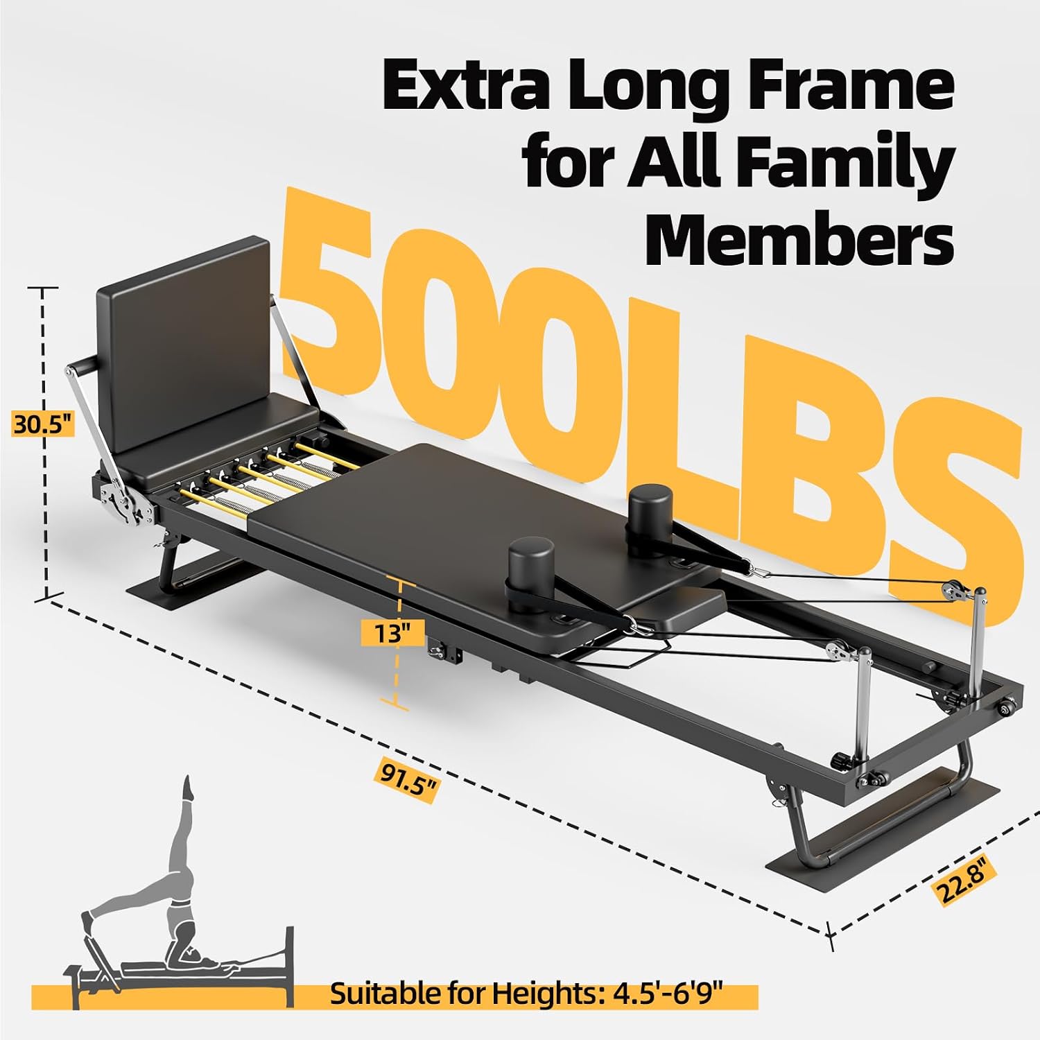 Foldable Pilates Reformer Mach - đánh giá và giá Home Gym Minimalist