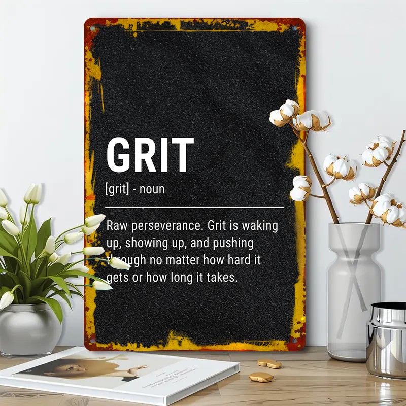 Grit Definition Metal Wall Art - đánh giá và giá Home Gym Quotes