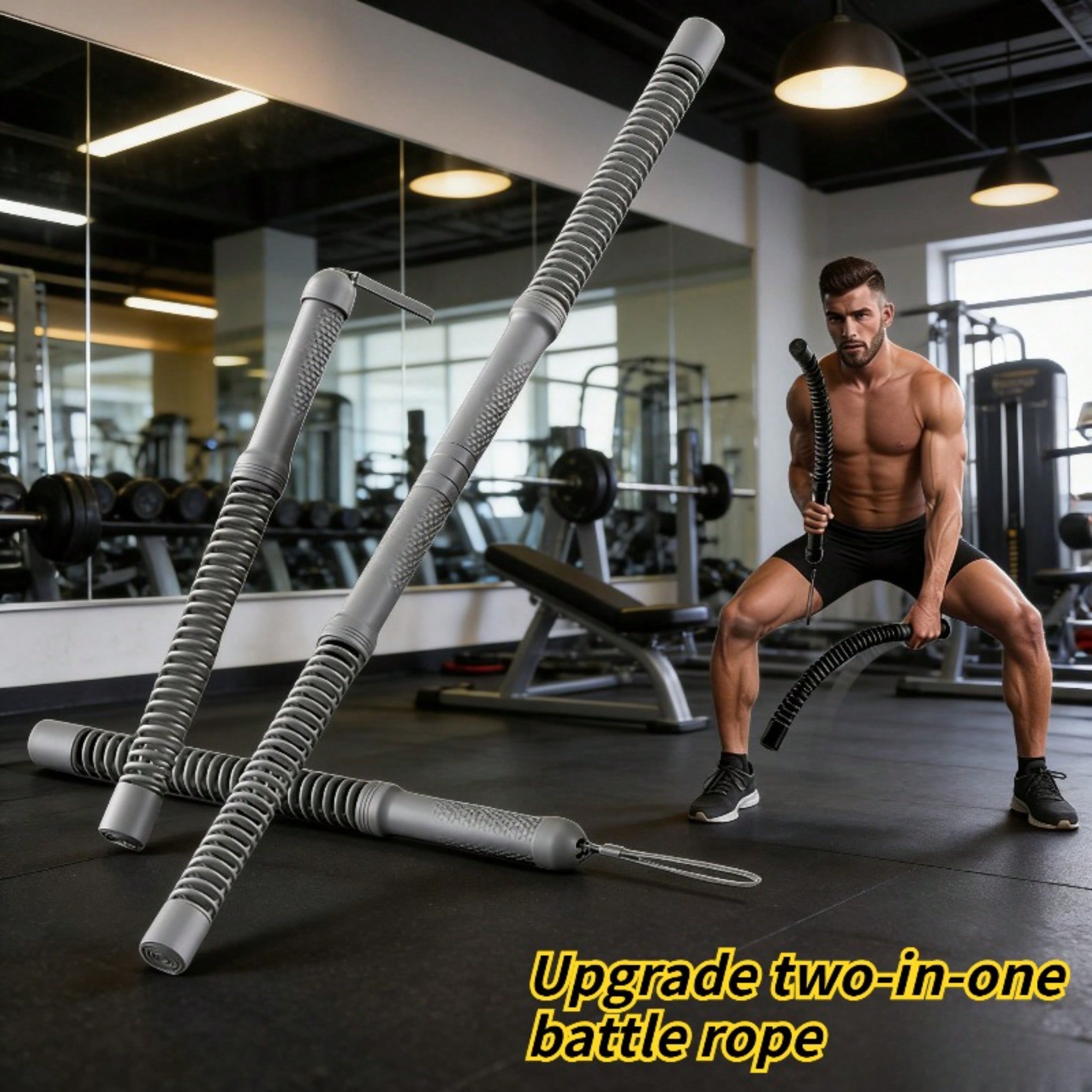 2-in-1 Upgraded Cordless Battl - đánh giá và giá Home Gym Upper Body Workout
