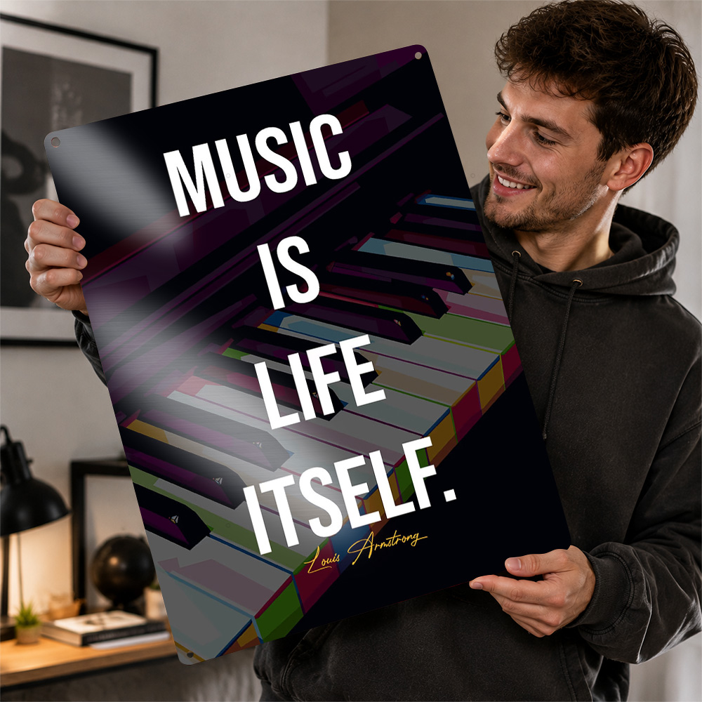Piano Quotes Metal Poster Quot - đánh giá và giá Home Gym Quotes