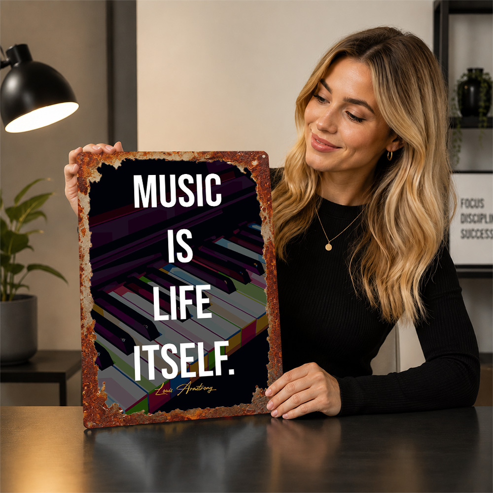 Piano Quotes Metal Poster Quot - đánh giá và giá Home Gym Quotes