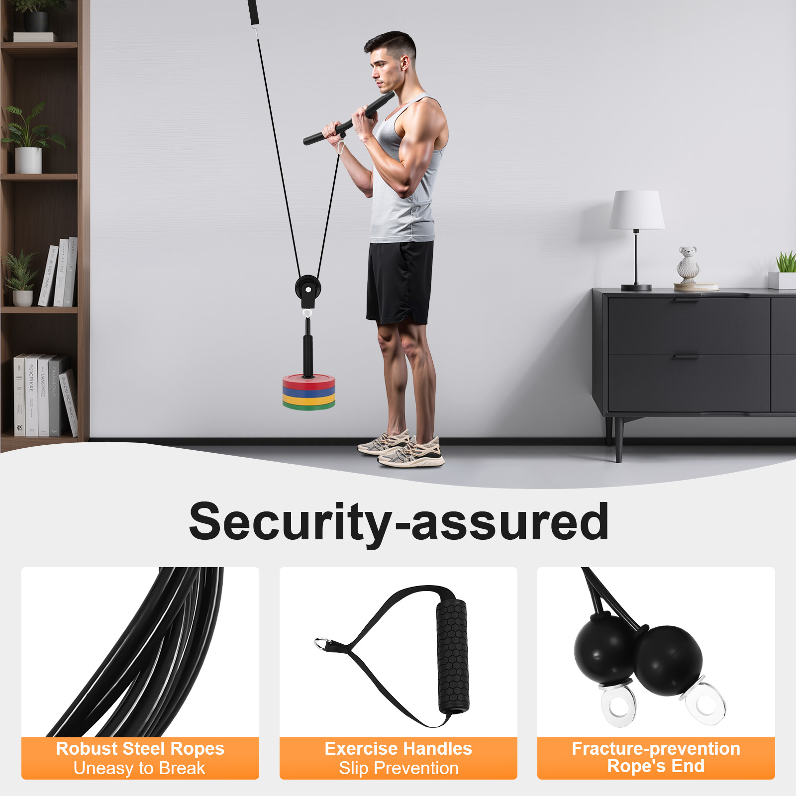 120kg Cable Pull Fitness Syste - đánh giá và giá Pulley Home Gym