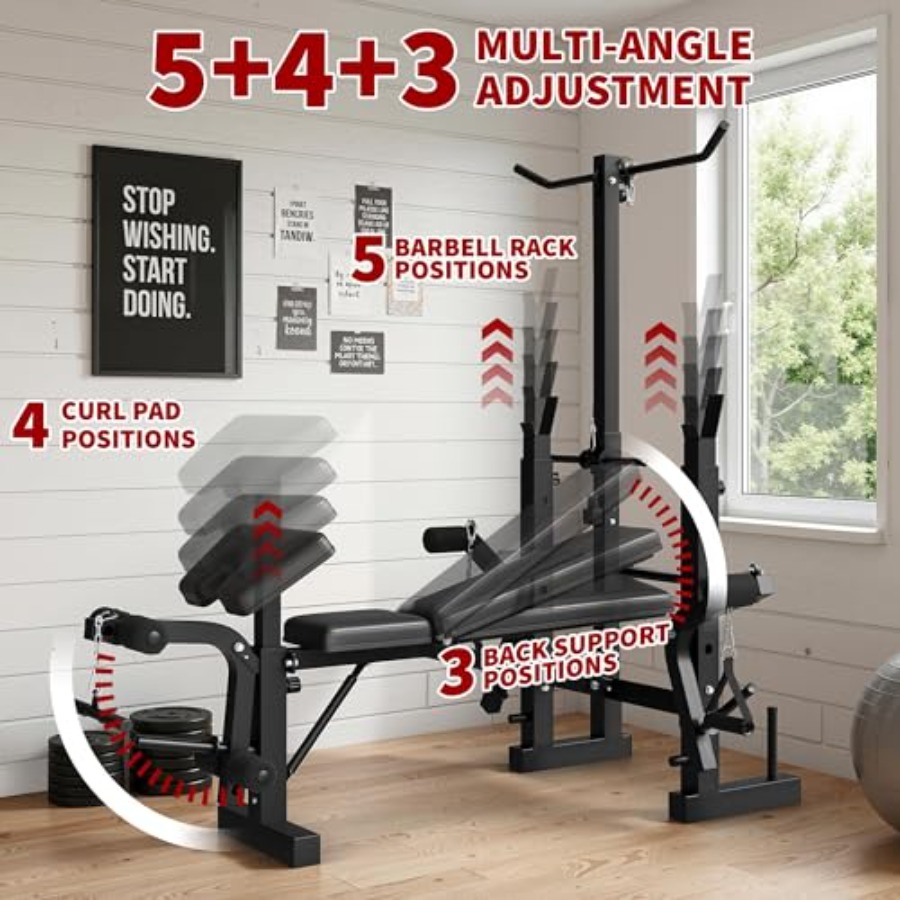Home Gym Weight Bench Set: Ste - đánh giá và giá Home Gym Weight Bench