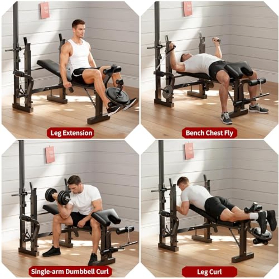 Home Gym Weight Bench Set: Ste - đánh giá và giá Home Gym Weight Bench